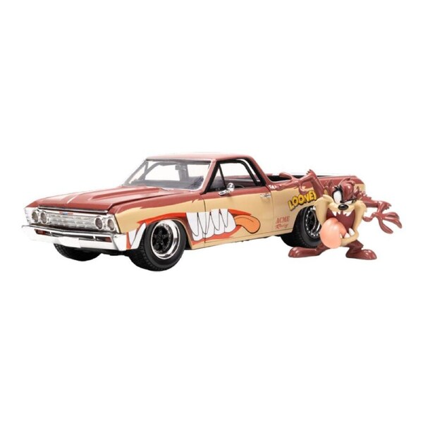 Looney Tunes Tasmanian Devil & 1967 Chevrolet El Camino 1:24 Scale Die-Cast Toy
