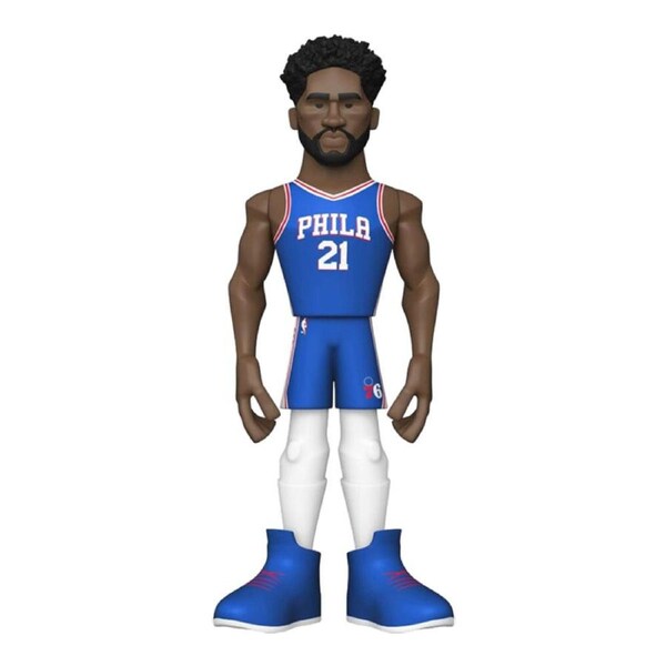 NBA Basketball Joel Embiid 76ers Gold Premium Vinyl Action Figure Toy 12in