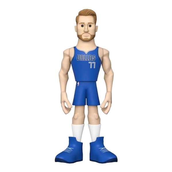 NBA Basketball Luka Doncic Dallas Mavs Gold Premium Vinyl Action Figure Toy 12in