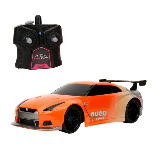 Pink Slips 2009 Nissan Skyline GTR R35 Drift Racer RC Vehicle Toy 1:16 Scale