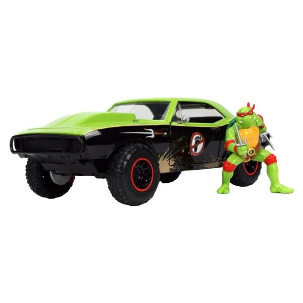 Teenage Mutant Ninja Turtles Raphael 1967 Camaro Cartoon Die-Cast Toy 1:24 Scale