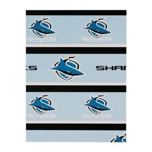 NRL Wrapping paper - Cronulla Sharks - Old Design - 49cm X 69cm