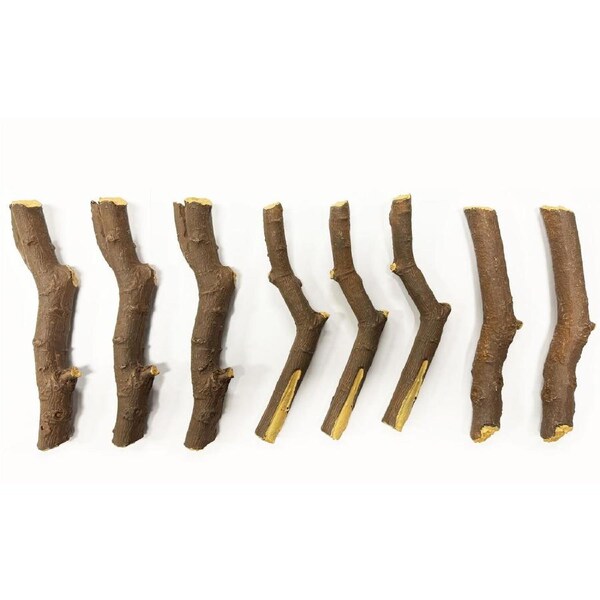 Rustic 8-Piece Natural Bark Log Set