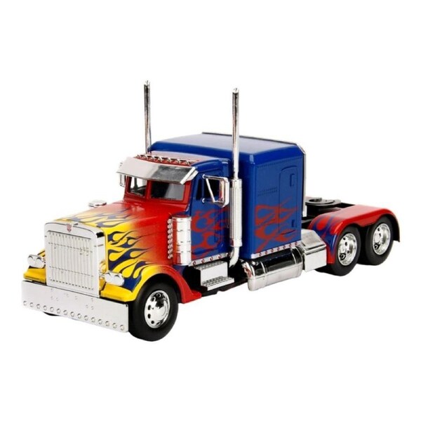 Transformers 2007 Optimus Prime T1 Hollywood Ride Hero Toy Truck 1:24 Scale