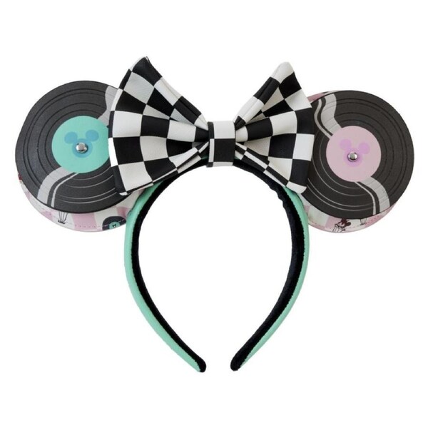 Disney Mickey & Minnie Date Diner Records Headband Kids/Girls Head Accessory