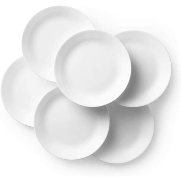 Dinner Plate Set ,Dinnerware Sets for Lunches, Cheese Salad, Dessert (12 Piece, 26cm)