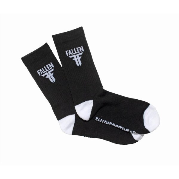 Fallen Footwear Insignia Padded Heel and Toe Sock - Black / White