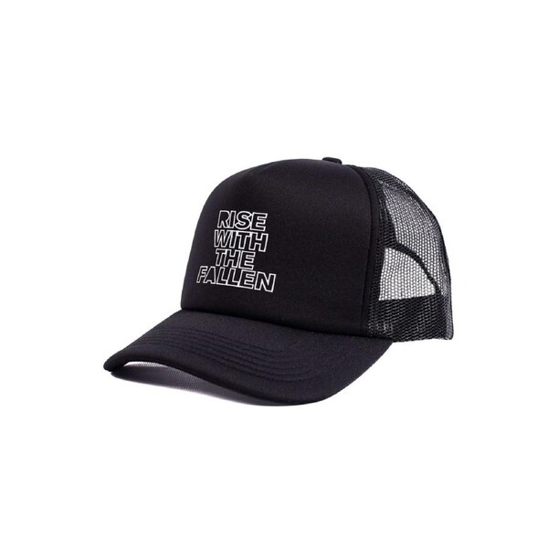 Fallen Footwear Rwtf Hat Flat Visor Printed Logo - Black/White