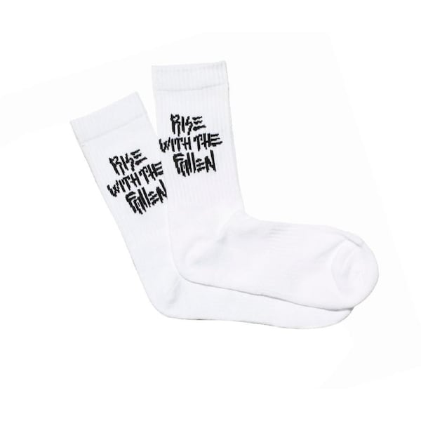 Fallen Footwear Rise Padded Heel and Toe W/The Sock - White / Black