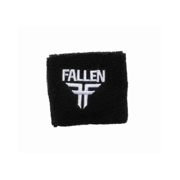 Fallen Footwear Embroided Logo Stylish Wristband - White / Black