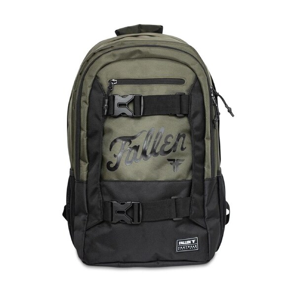 Fallen Footwear Fury Board Nylon Ripstop Backpack 24L Unisex - Olive / Black