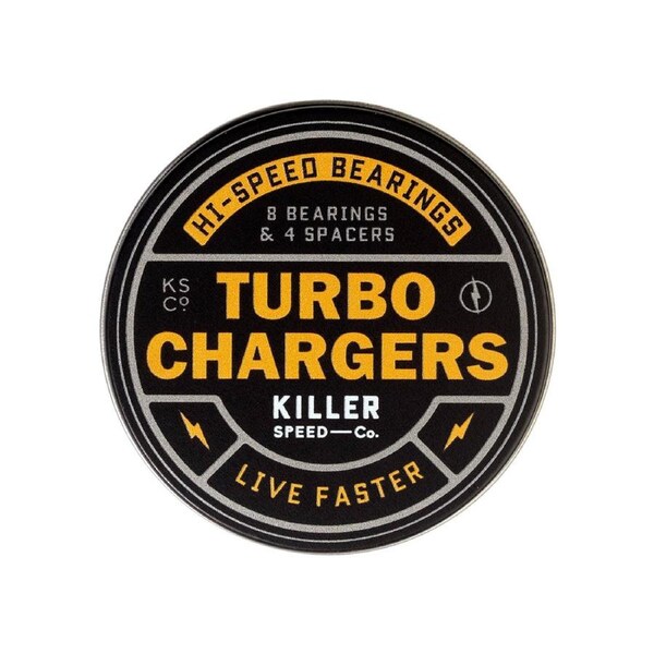 Set of 8 Killer Speed Co Skateboard Tech Bearing - Turbo Chargers Hardware