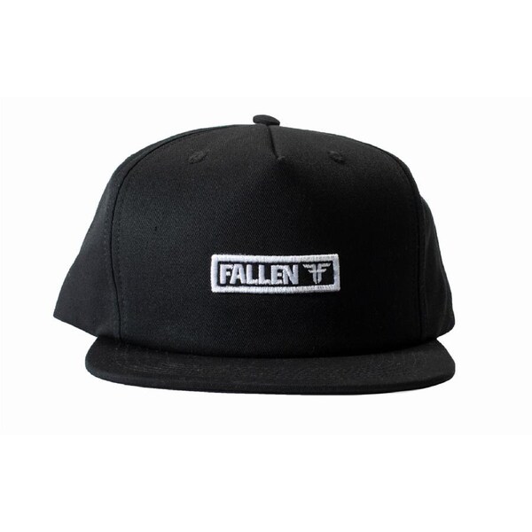 Fallen Footwear Bar Logo Hat Flat Visor 3D EVA Embroidery - Black