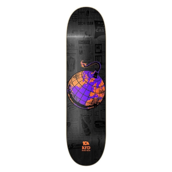 Kfd Premium Skateboard Deck Pro Premium Durable Design Boom Red 8 - Black