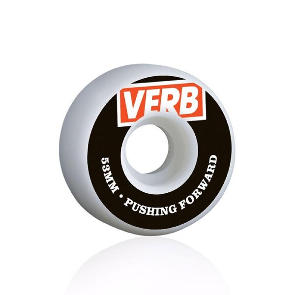 Verb Skateboard Wheels Pushing Forward 99A Durometer 52x32 mm - White
