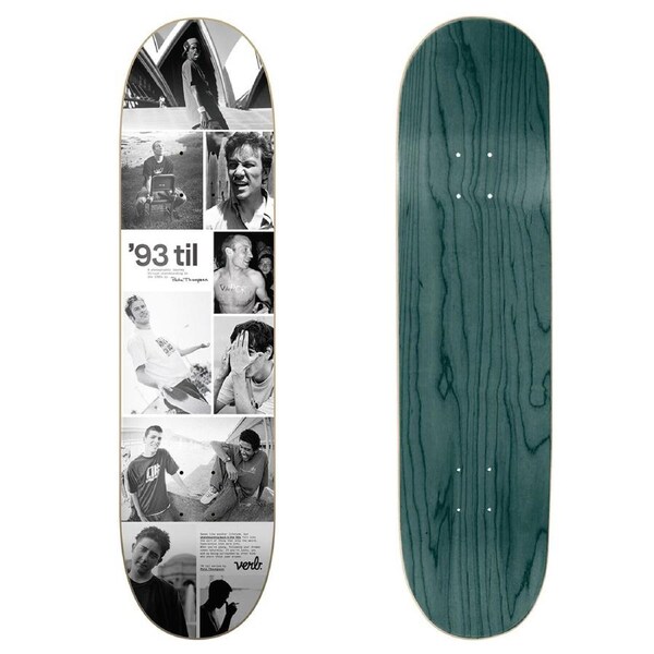 Verb Skateboard Deck X 93 Til Series Collage B&W 8.25 Decks - Black/White