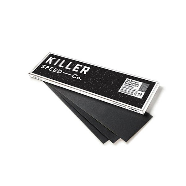 Killer Speed Co Skateboard Grip Perforated Air Bubble Free 9"x33" - Black