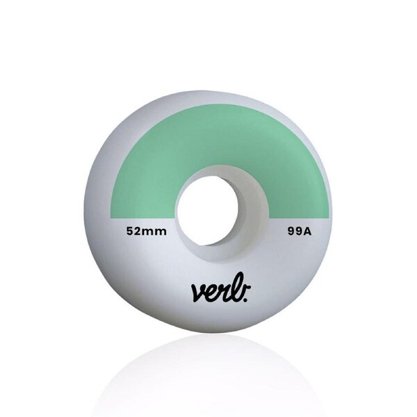 Verb Skateboard Wheels Dip 99A Durometer Shrink Wrapped 52x32 mm - Mint