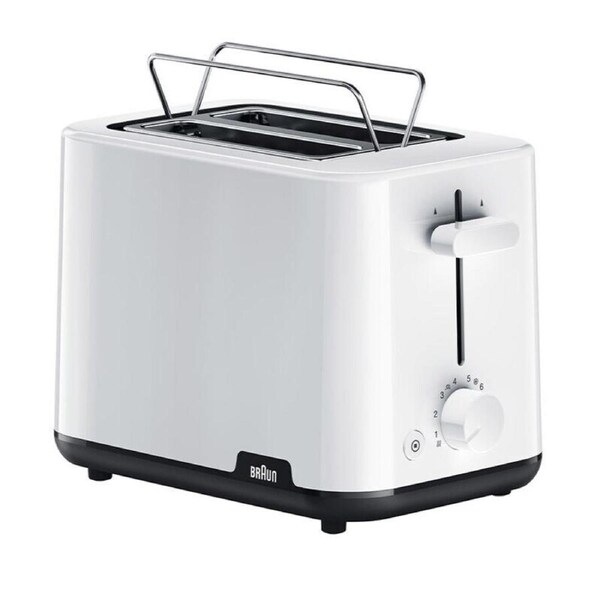 Braun Breakfast1 2 Slice Toaster White HT1010WH