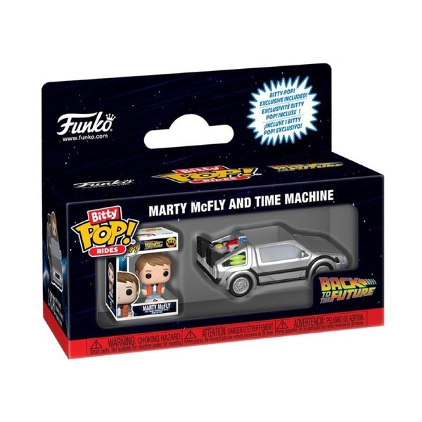 Back to the Future Marty McFly and Time Machine Bitty Ride Funko POP! Vinyl