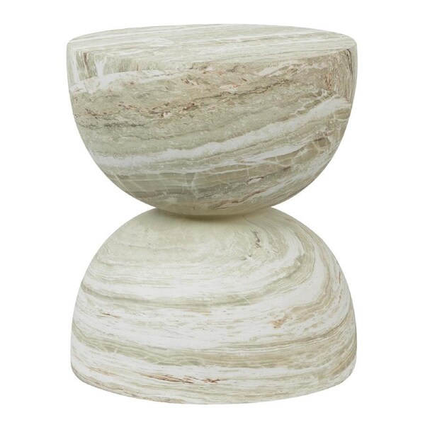 Cooper & Co. Stella 40cm MgO Side Table Green Marble Look