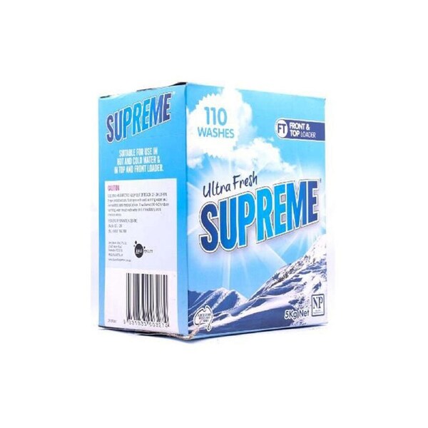 Supreme Laundry Powder Ultra Concentrated Washing Detergent Stain Clean 5kg