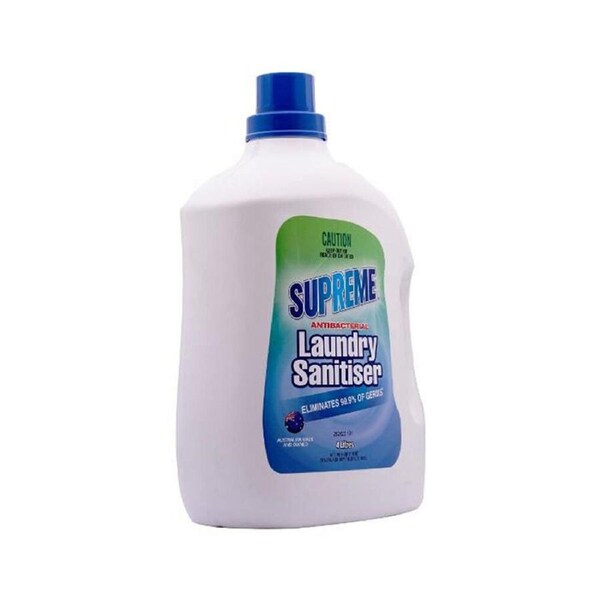 Supreme Laundry Sanitiser Fabric Cleaner Disinfectant Germ Remover Fresh 4L