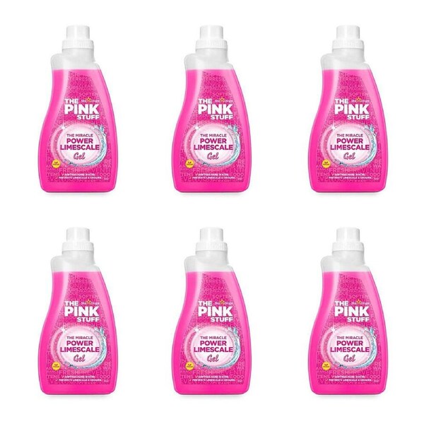 6PK The Pink Stuff Power Limescale Gel Cleaner Bathroom Descaler Hard Water 1L