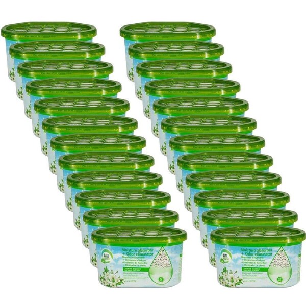 24PK Air Fusion Moisture Absorber Odour Eliminator Air Freshener 189g Jasmine