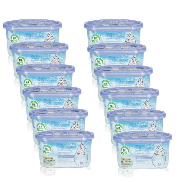 12PK Fusion Moisture Absorber Odour Eliminator Air Freshener 189g Fresh Linen