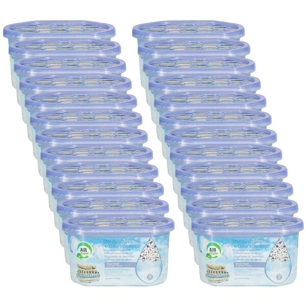 24PK Fusion Moisture Absorber Odour Eliminator Air Freshener 189g Fresh Linen
