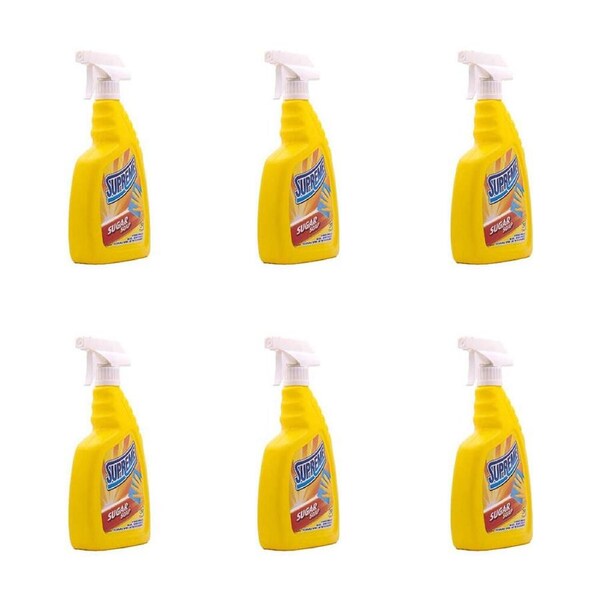 6PK Supreme Sugar Soap Surface Degreaser Stain Remover Multi-Purpose 750ml