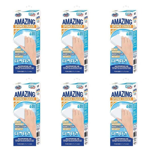 Aussie Clean Amazing Multipurpose Sponge Eraser Cleaning Sponge 31x11cm White