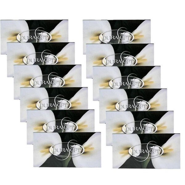 12PK Durasoft 3-Ply Soft Facial Paper Tissue/Wipes Box 100 Sheet 18x18.5cm White