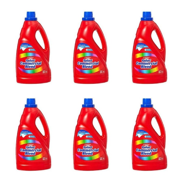 6PK Radiant Commercial Blend Laundry Liquid Detergent for Top & Front Loaders 2L