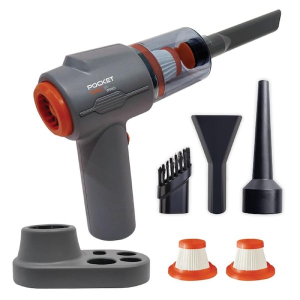 Pocket Vac Pro 2-in-1 Powerful Cordless Handheld Vacuum and Blower with Charging Station