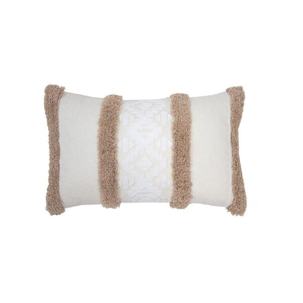Bambury Sedona Rectangle Cushion - Cappuccino