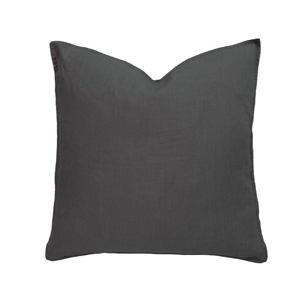 Bambury Linen Square Cushion - Charcoal