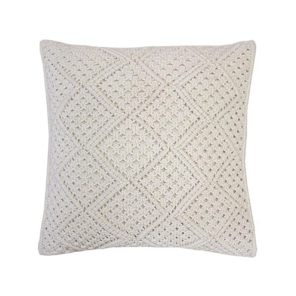 Bambury Anka Square Cushion - Ivory