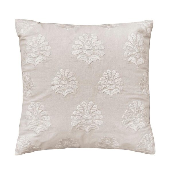 Bambury Cora Square Cushion - Pebble
