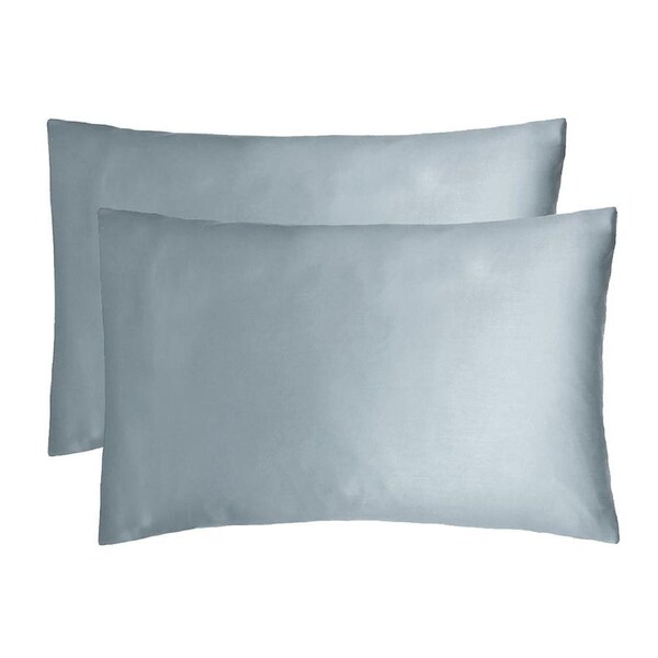 Bambury Bamboo Satin Pillowcases - Slate Blue