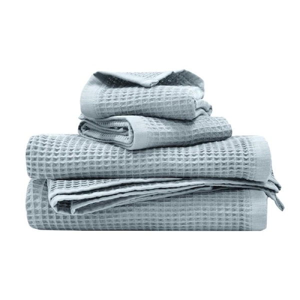 Bambury Waffle Bath Towel - Cloud