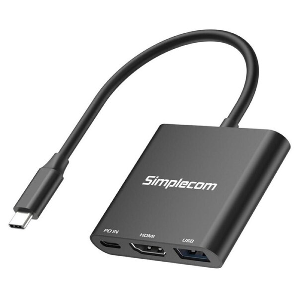 Simplecom USB-C 3-In-1 HDMI 2.0 4K@60Hz USB 3.2 Adapter (DA320)