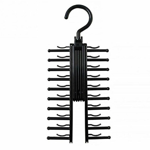 Rack Holder Compact Belt 360o Rotating Adjustable 20 Tie Home Hanger 1x