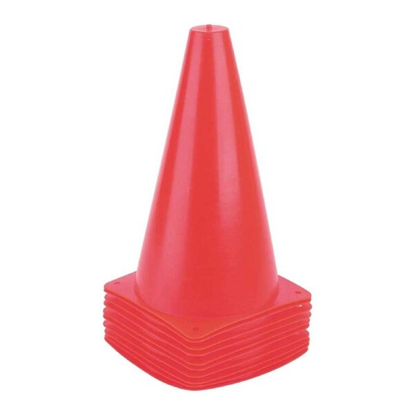 22cm PVC Field Marker Cone - Various Colours Available-Red