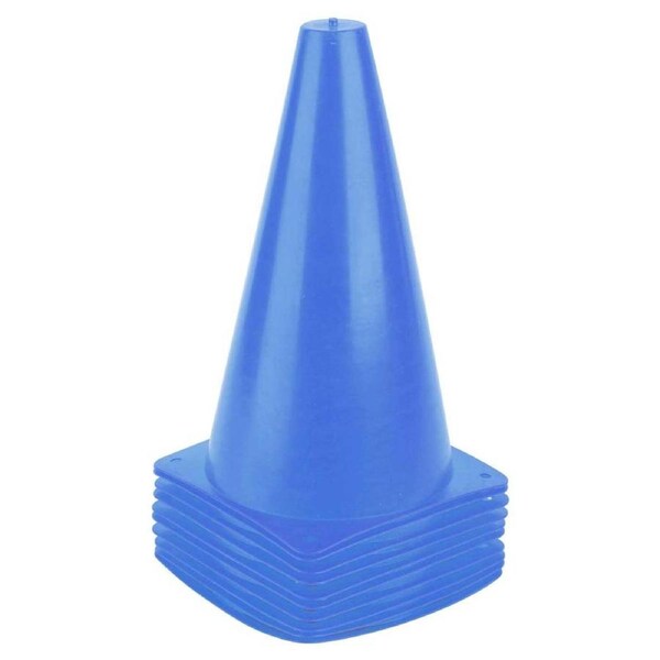 22cm PVC Field Marker Cone - Various Colours Available-Blue