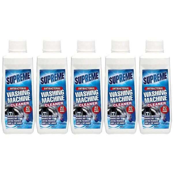 5PK Supreme Washing Machine Descaler Odor Remover Limescale Control 250ml