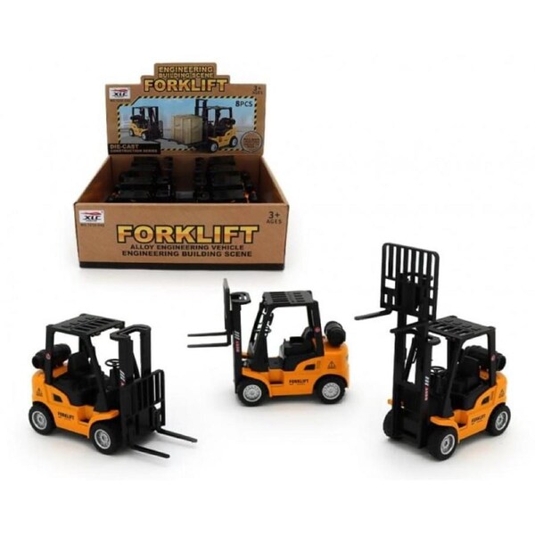 Die Cast Pullback Forklift - 14 cm x 1