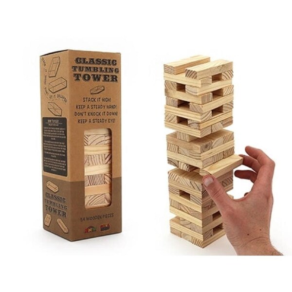 Wooden Tumbling Tower in Box (21.5 x 7 cm)