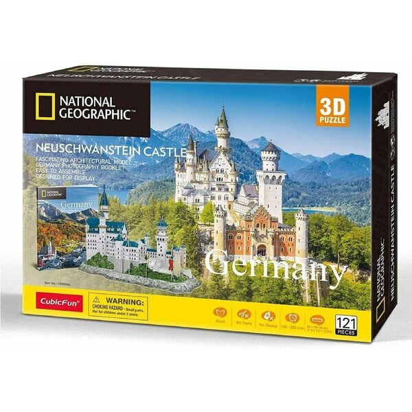 Germany - Neuschwanstein Castle 128pc 3D Puzzle